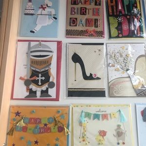 29 store bought handmade greeting cards